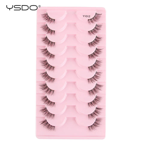 YSDO Half Lashes - 5/7/10 Pairs of Soft Natural Cat Eye Lashes