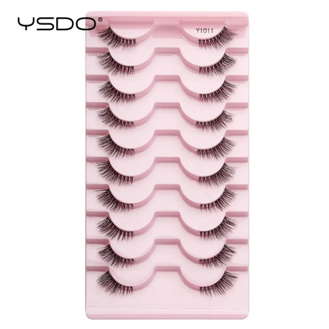 Half Eyelashes - Natural Faux Mink Cat Eye Lashes