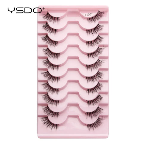 Half Eyelashes - Natural Faux Mink Cat Eye Lashes