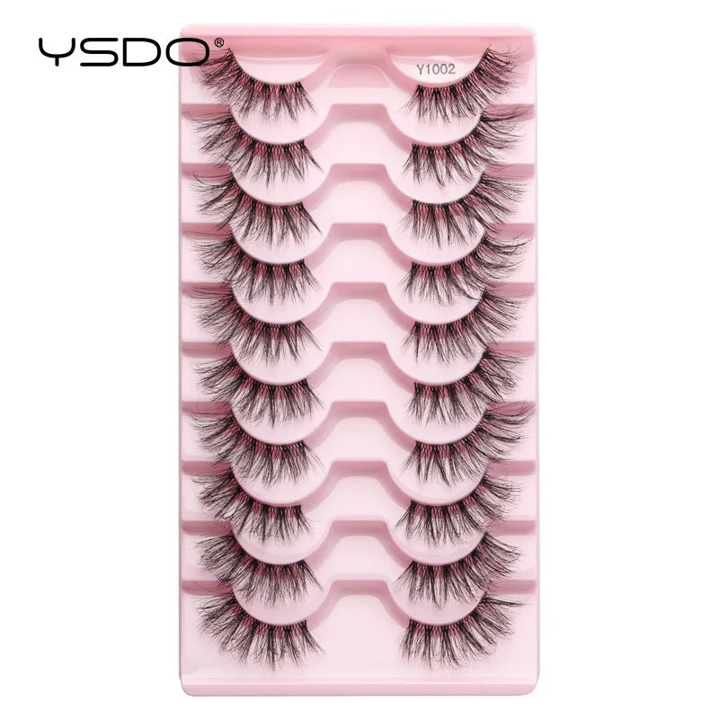 Half Eyelashes - Natural Faux Mink Cat Eye Lashes