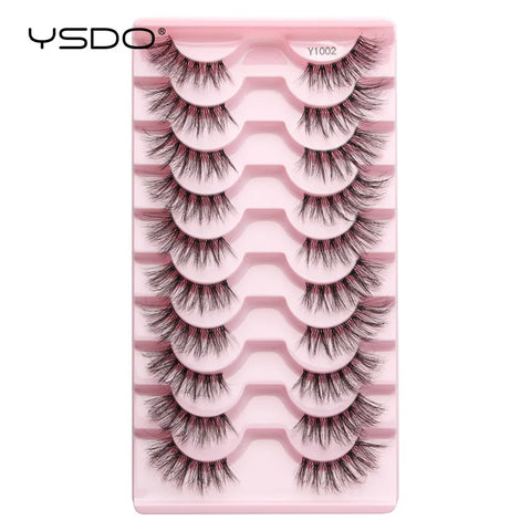Half Eyelashes - Natural Faux Mink Cat Eye Lashes