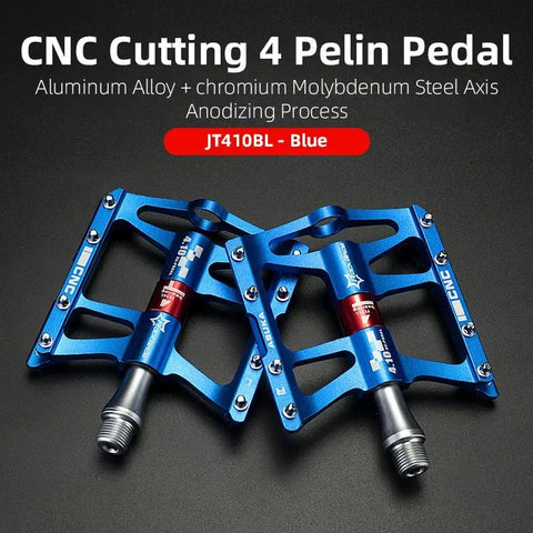 ROCKBROS Ultralight Aluminium Alloy Mountain Bike Pedals with 4 Bearings
