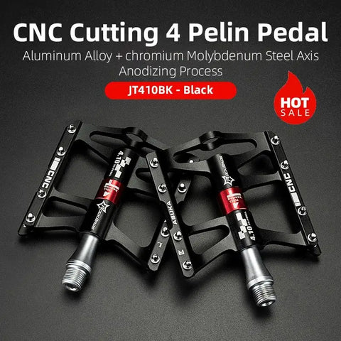 ROCKBROS Ultralight Aluminium Alloy Mountain Bike Pedals with 4 Bearings