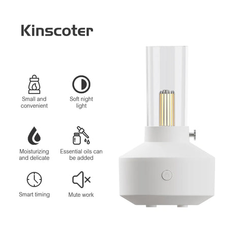 KINSCOTER Aromatherapy Essential Oil Fragrance Diffuser - Mini Ultrasonic Humidifier for Bedroom