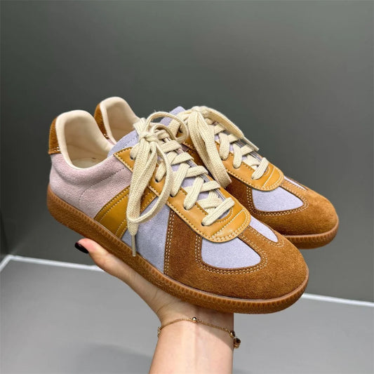 FEDONAS 2025 New Women Suede Leather Sneakers