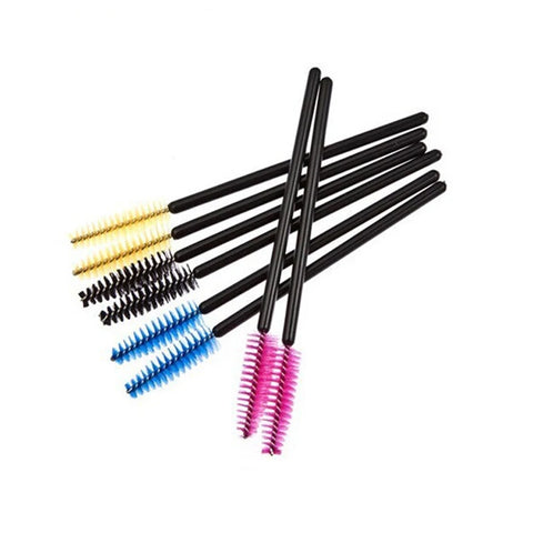 Crystal Eyelash Brushes with Diamond Handle