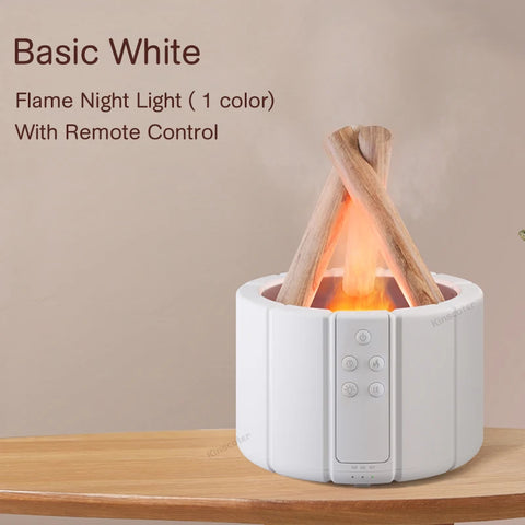 KINSCOTER 280ml Campfire Simulated Flame Aroma Diffuser - Enhance Your Space