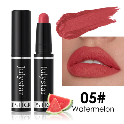 10 Color Nude Brown Matte Lipstick Pen - Waterproof Velvet Lip Tint Pencil