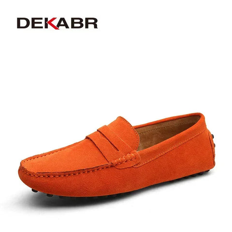 DEKABR Echte leren mocassins voor heren 