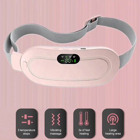 Portable Heating Pad for Menstrual Pain Relief - Self Massage Heated Belt