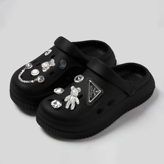 QYCKABY Minimalistische Clogs Sandalen für Damen und Herren