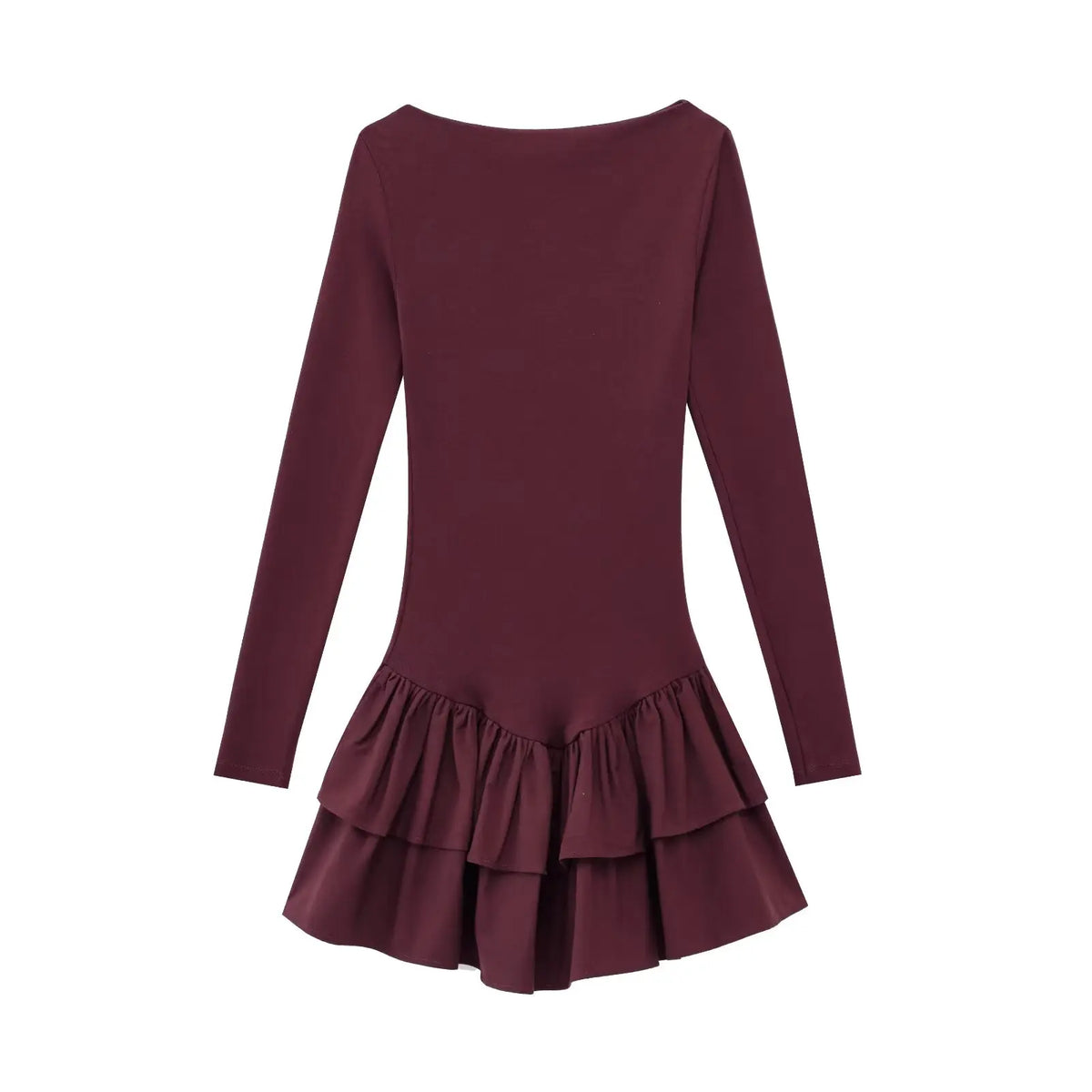 TRAFZA Women Elegant Long Sleeve Dress