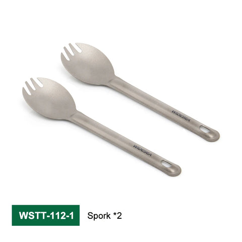 Widesea Camping Titanium Spork - Lightweight Fork and Spoon for Outdoor Adventures