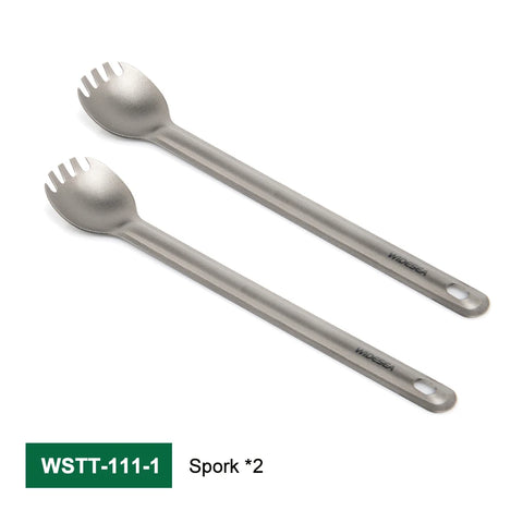 Widesea Camping Titanium Spork - Lightweight Fork and Spoon for Outdoor Adventures