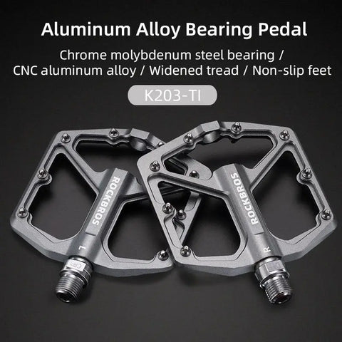 ROCKBROS Ultralight Aluminum Alloy Anti-Slip Bike Pedals for Mountain and Road Cycling