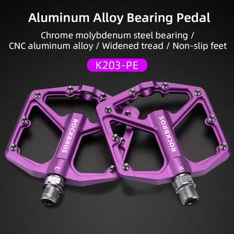 ROCKBROS Ultralight Aluminum Alloy Anti-Slip Bike Pedals for Mountain and Road Cycling