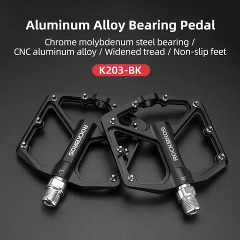 ROCKBROS Ultralight Aluminum Alloy Anti-Slip Bike Pedals for Mountain and Road Cycling