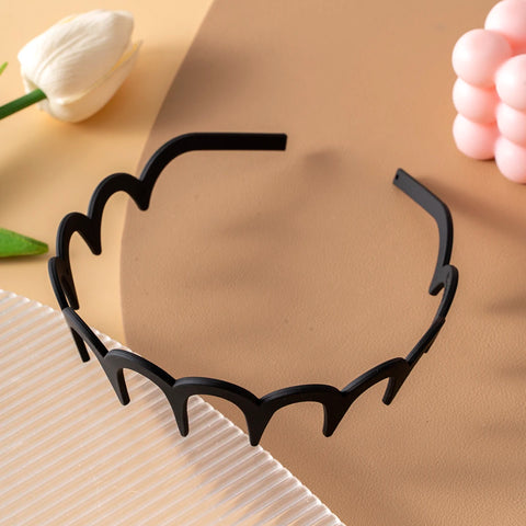 Korean Women Hair Comb Non-Slip Headband - U Shape Hair Hoops with Fixed Teeth