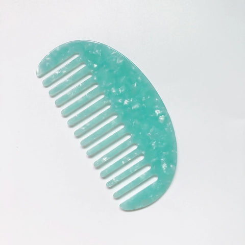 Colorful Wide Teeth Acetate Hair Combs - Anti-static Massage Hair Brush for Salon & Travel