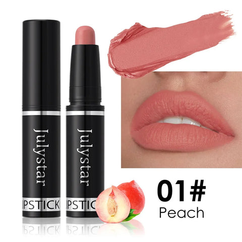 10 Color Nude Brown Matte Lipstick Pen - Waterproof Velvet Lip Tint Pencil