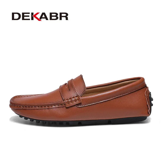 DEKABR Herren Vintage Loafer - Frühlingsmodische Slipper 