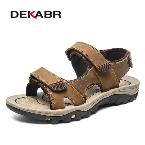 DEKABR Herrensandalen – Sommer-Freizeitschuhe mit offener Spitze 