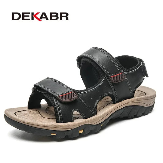 DEKABR Herrensandalen – Sommer-Freizeitschuhe mit offener Spitze 