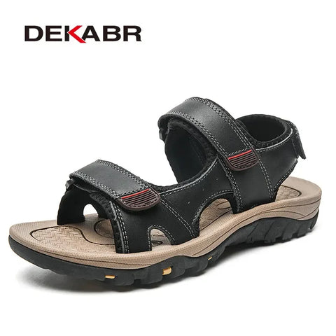 DEKABR Herrensandalen – Sommer-Freizeitschuhe mit offener Spitze 
