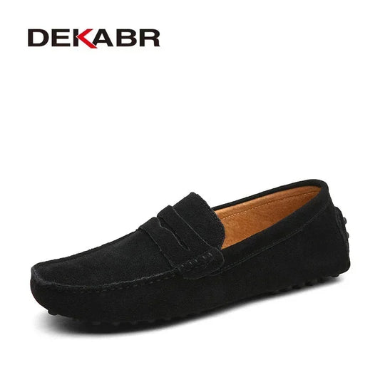 DEKABR Größe 49 Herren Freizeitschuhe - Loafer aus echtem Leder