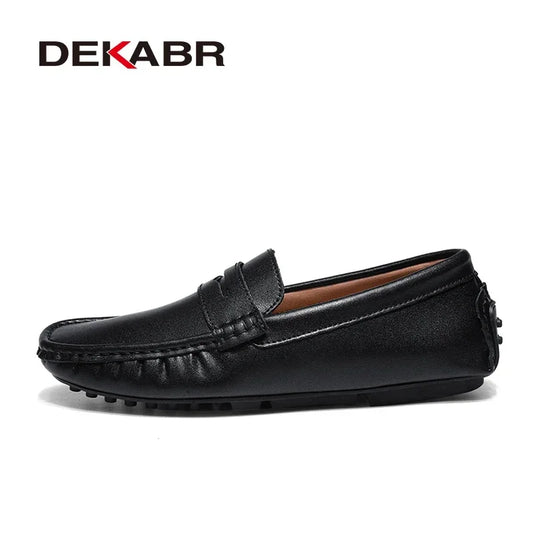 DEKABR Herren Vintage Loafer - Frühlingsmodische Slipper 