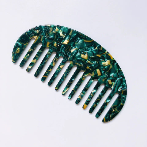 Colorful Wide Teeth Acetate Hair Combs - Anti-static Massage Hair Brush for Salon & Travel