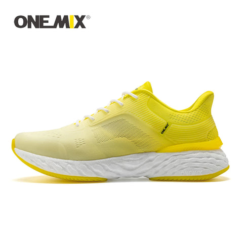ONEMIX Summer Breathable Mesh Sneakers for Women - Lightweight Jacquard Gradient Jogging Shoes