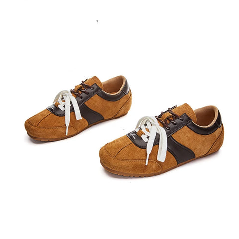 FEDONAS 2025 New Women Suede Leather Sneakers