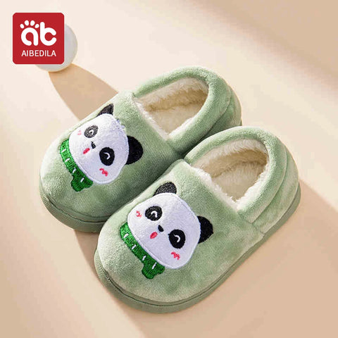 AIBEDILA Winter Kinder Dikke Warme Pantoffels