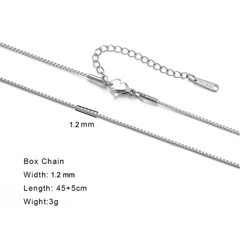 Skyrim Stainless Steel Gold Color Chain Necklace for Women – Minimalist Cuban Paperclip Twisted Snake Chain Fashion Jewelry