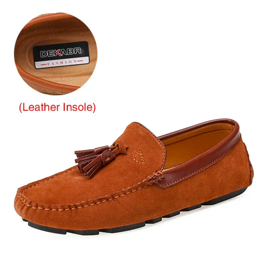 DEKABR Herrenschuhe aus echtem Leder 