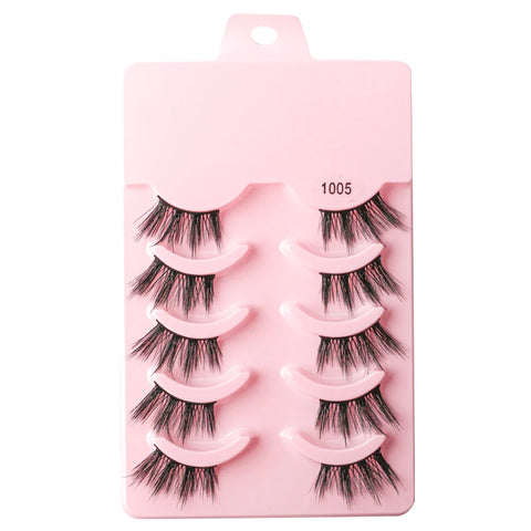 Half Eyelashes - Natural Faux Mink Cat Eye Lashes