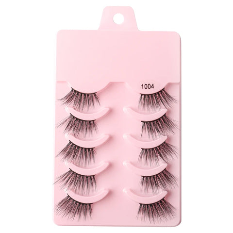Half Eyelashes - Natural Faux Mink Cat Eye Lashes
