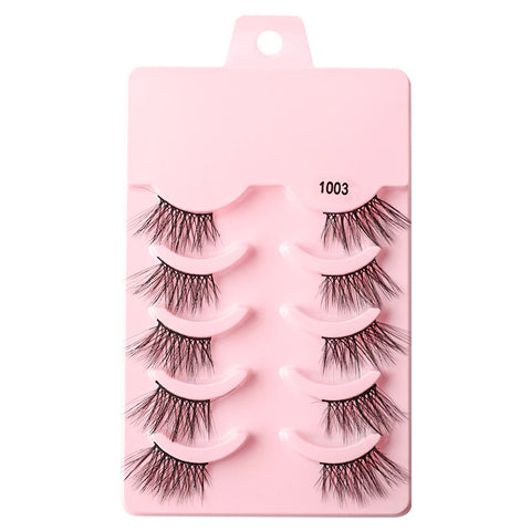Half Eyelashes - Natural Faux Mink Cat Eye Lashes