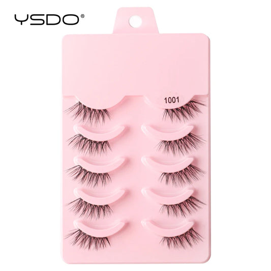 Half Eyelashes - Natural Faux Mink Cat Eye Lashes