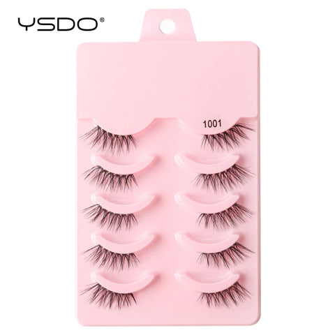 Half Eyelashes - Natural Faux Mink Cat Eye Lashes