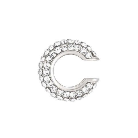 Gold C Shape Round Cartilage Clip Earrings for Women - Luxury Crystal Geometric Ear Cuff Jewelry