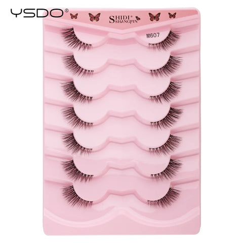YSDO Half Lashes - 5/7/10 Pairs of Soft Natural Cat Eye Lashes