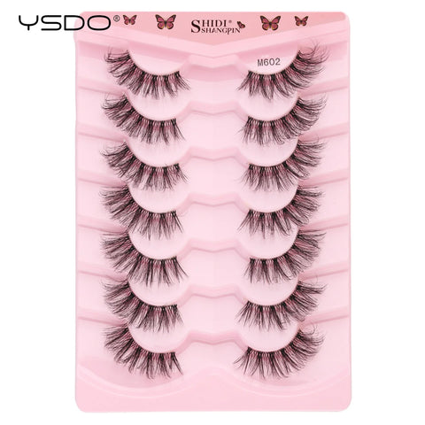 YSDO Half Lashes - 5/7/10 Pairs of Soft Natural Cat Eye Lashes