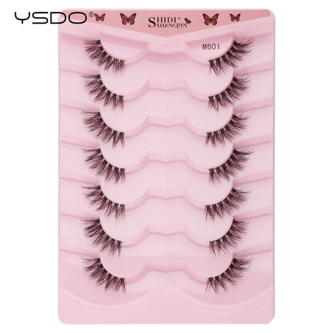YSDO Half Lashes - 5/7/10 Pairs of Soft Natural Cat Eye Lashes