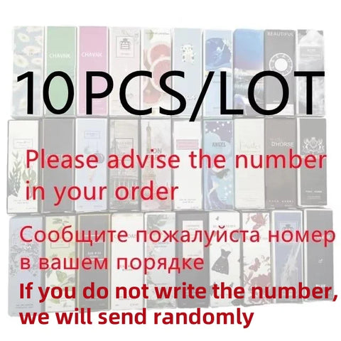 10Pcs/lot 3ml Brand Perfume for Men and Women - JEAN MISS Mini Deodorant Fragrance
