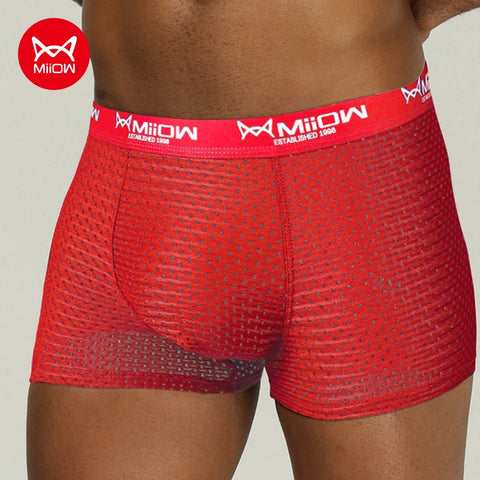 MiiOW Mesh Heren Ondergoed Boxershorts 
