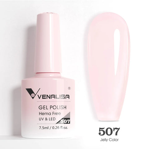 Venalisa HEMA GRATIS Nagelgellak Glitter - French Nail Jelly Pink Nude Collectie