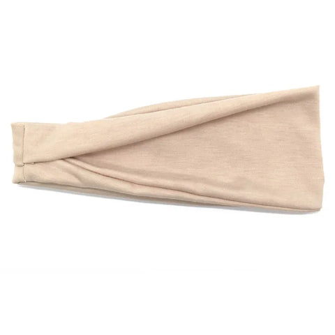 Women Cotton Head Band Fashion Hair Bands - Solid Turban Twist Knitted Headwrap Accessories