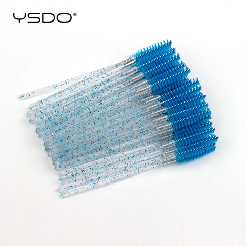 Crystal Eyelash Brushes with Diamond Handle